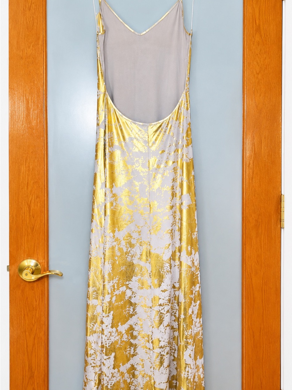 Commense Gold and White Slip Maxi Dress - Picture 2 of 7